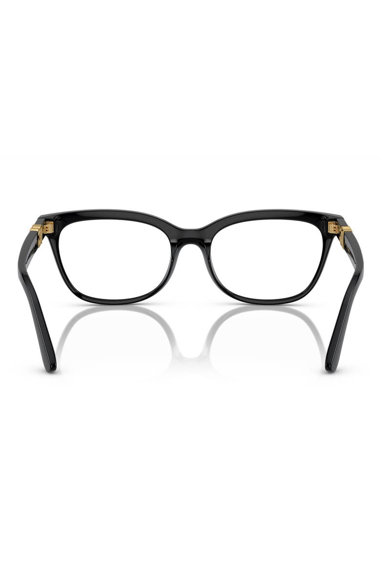 Dolce&Gabbana 54mm Butterfly Optical Glasses, Alternate, color, Black / Demo Lens