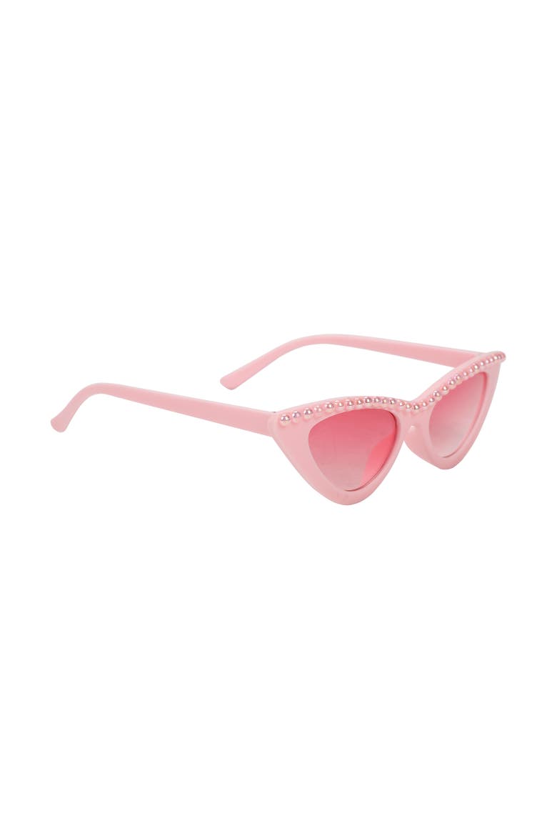 4-pack Bride & Babes Bachelorette & Wedding Novelty Glasses Pink And White With Pearl Accents And Pink Lenses, Alternate, color, Novelty Brida