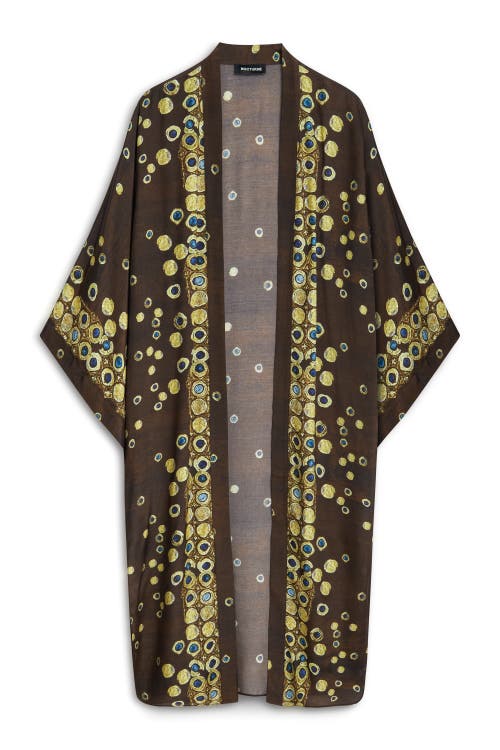 Nocturne Flowing Lightweight Kimono In Multi-colored