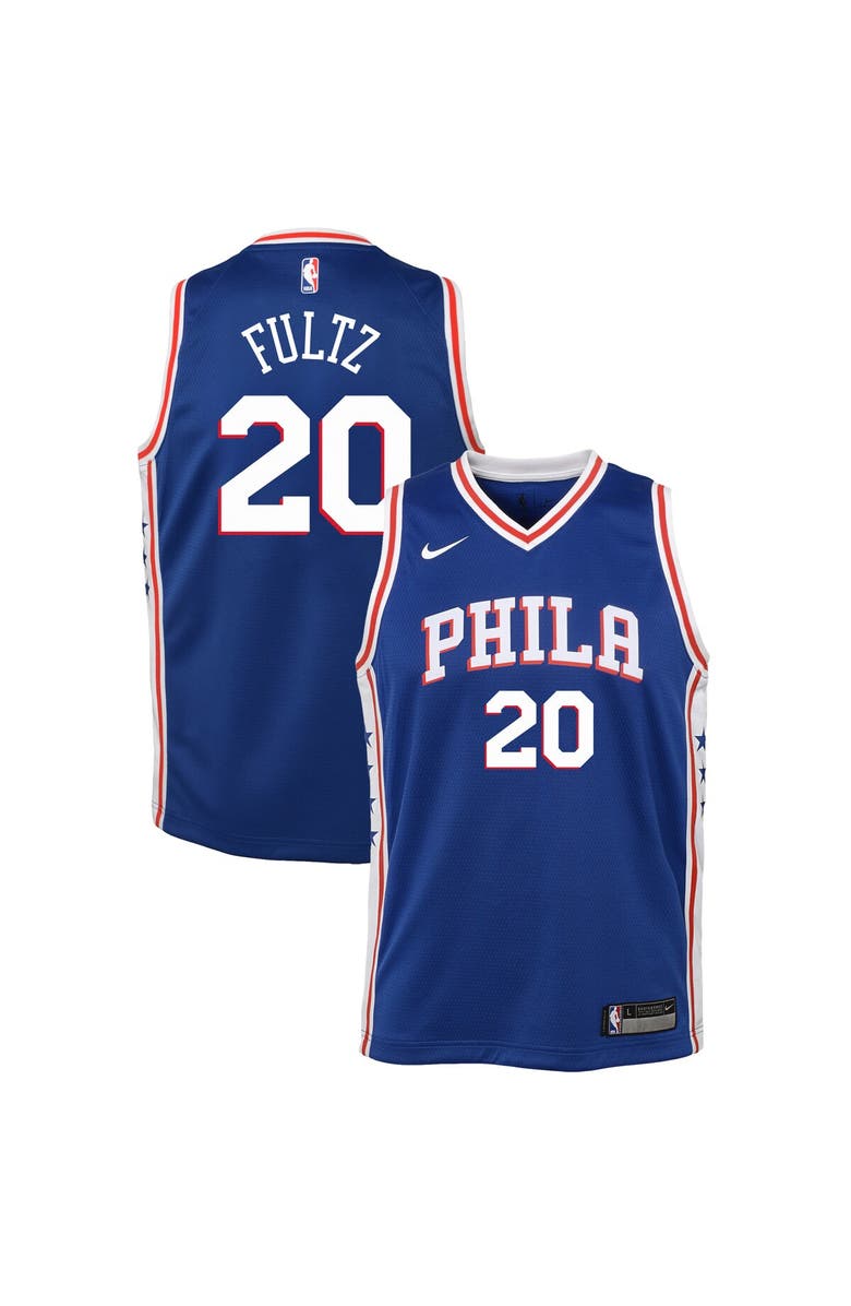 Nike Youth Nike Markelle Fultz Blue Philadelphia 76ers Swingman Jersey - Icon Edition, Alternate, color, 