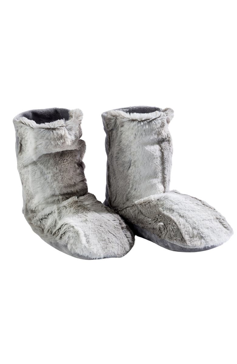 Sonoma Lavender Lavender Spa Booties, Main, color, Angora Platinum