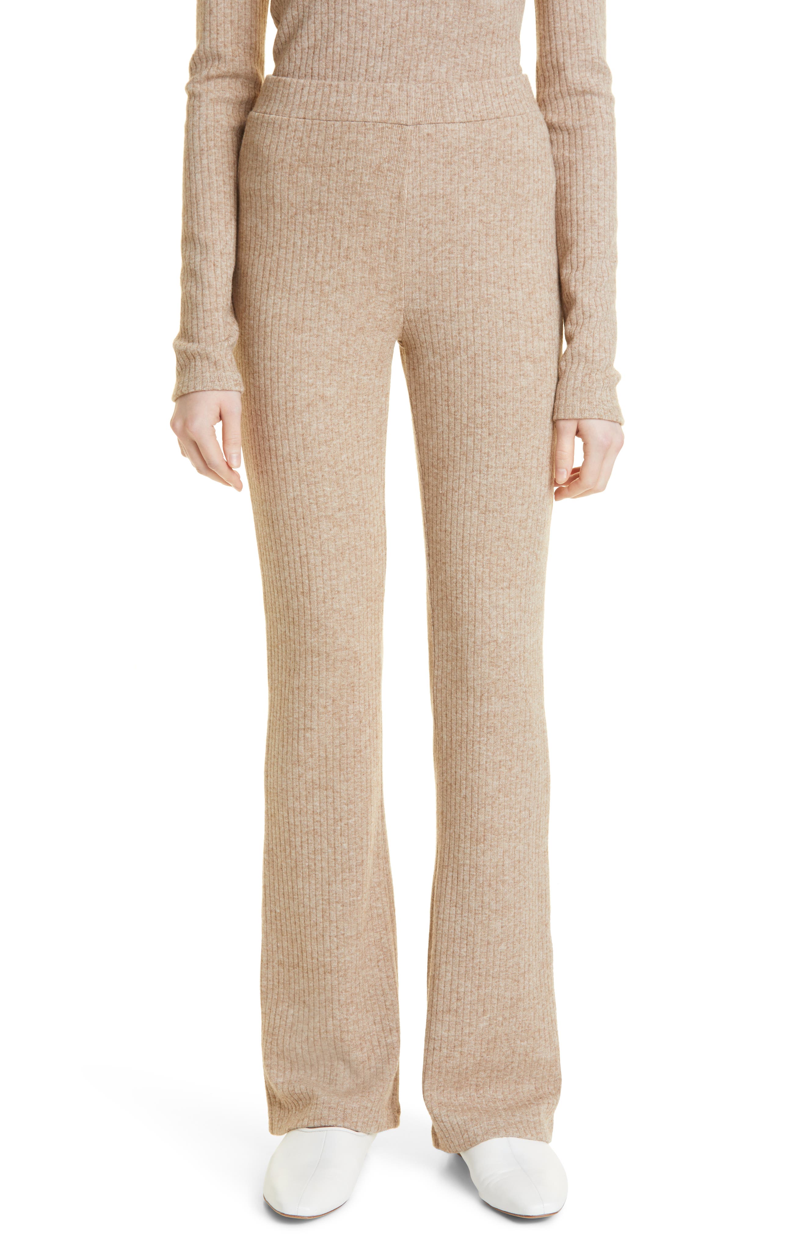 Rib Flare Leg Pants