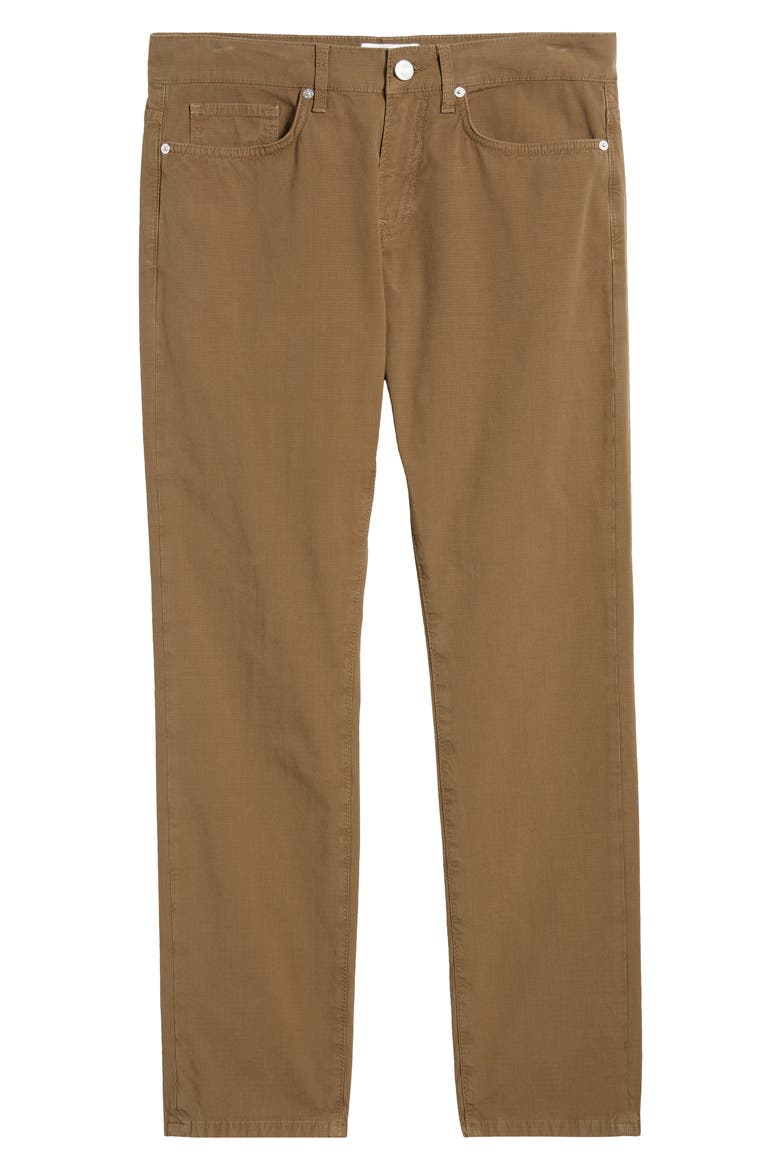 L'Homme Slim Fit Ripstop Stretch Cotton Pants, Alternate, color, GARAGE SURPLUS GREEN