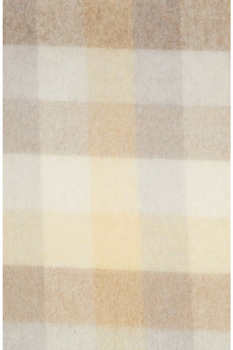 Vally Alpaca & Wool Blend Blanket Wrap, Alternate, color, PALE YELLOW/ BEIGE/ GREY