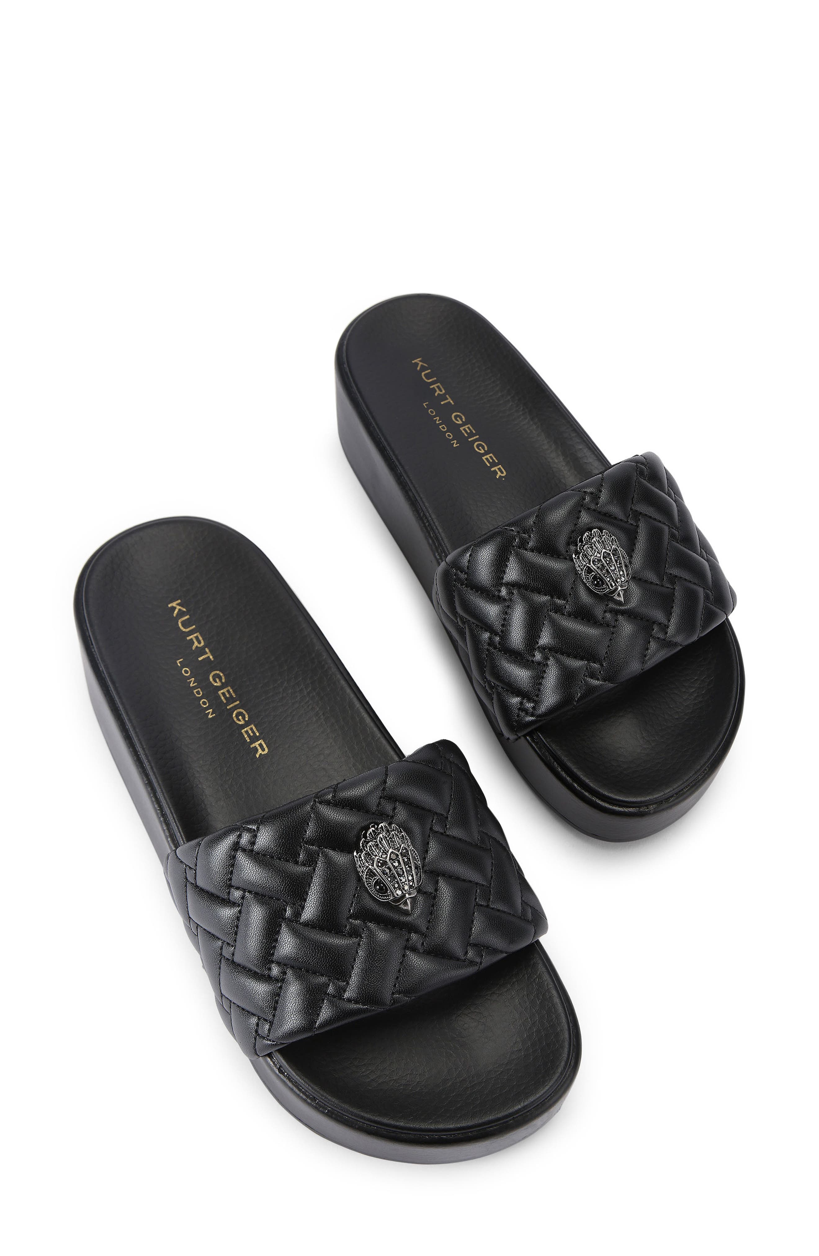 Kurt Geiger London Meena Eagle Platform Sandal, Main, color, Black