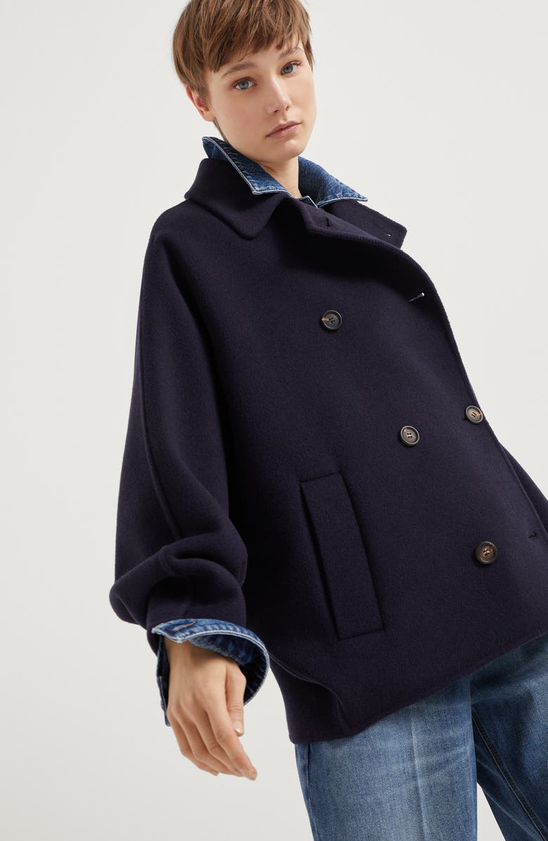 Brunello Cucinelli Hand-finished Caban jacket, Alternate, color, 