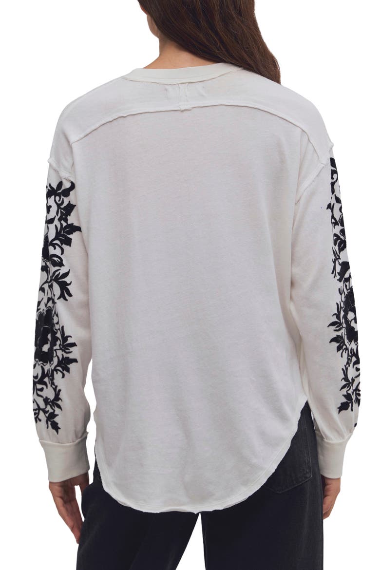 Flora Graphic Long Sleeve T-Shirt, Alternate, color, DUST COMBO