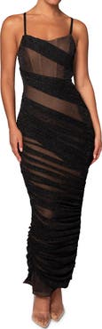 JLUXLABEL Catalina Metallic Sleeveless Knit Maxi Dress