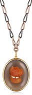 Fred Leighton Dog Cameo Pendant Necklace