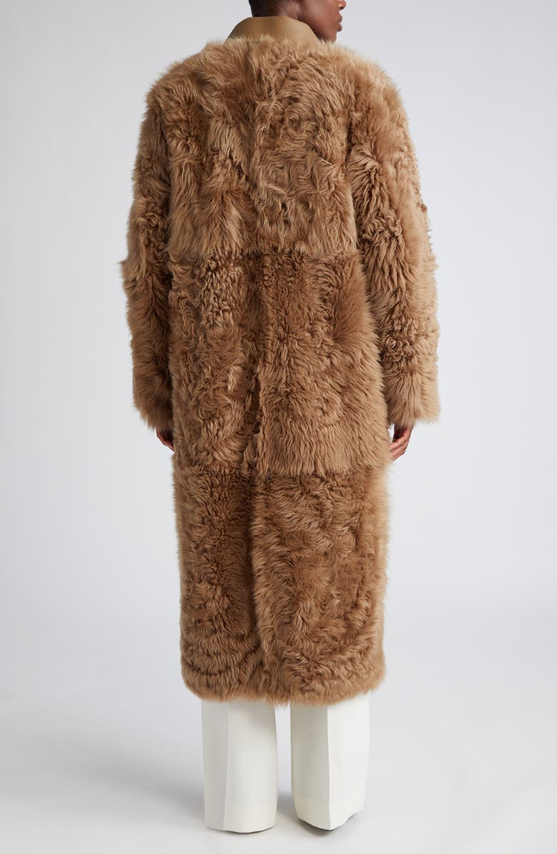 TOTEME Curly Genuine Shearling Coat, Alternate, color,