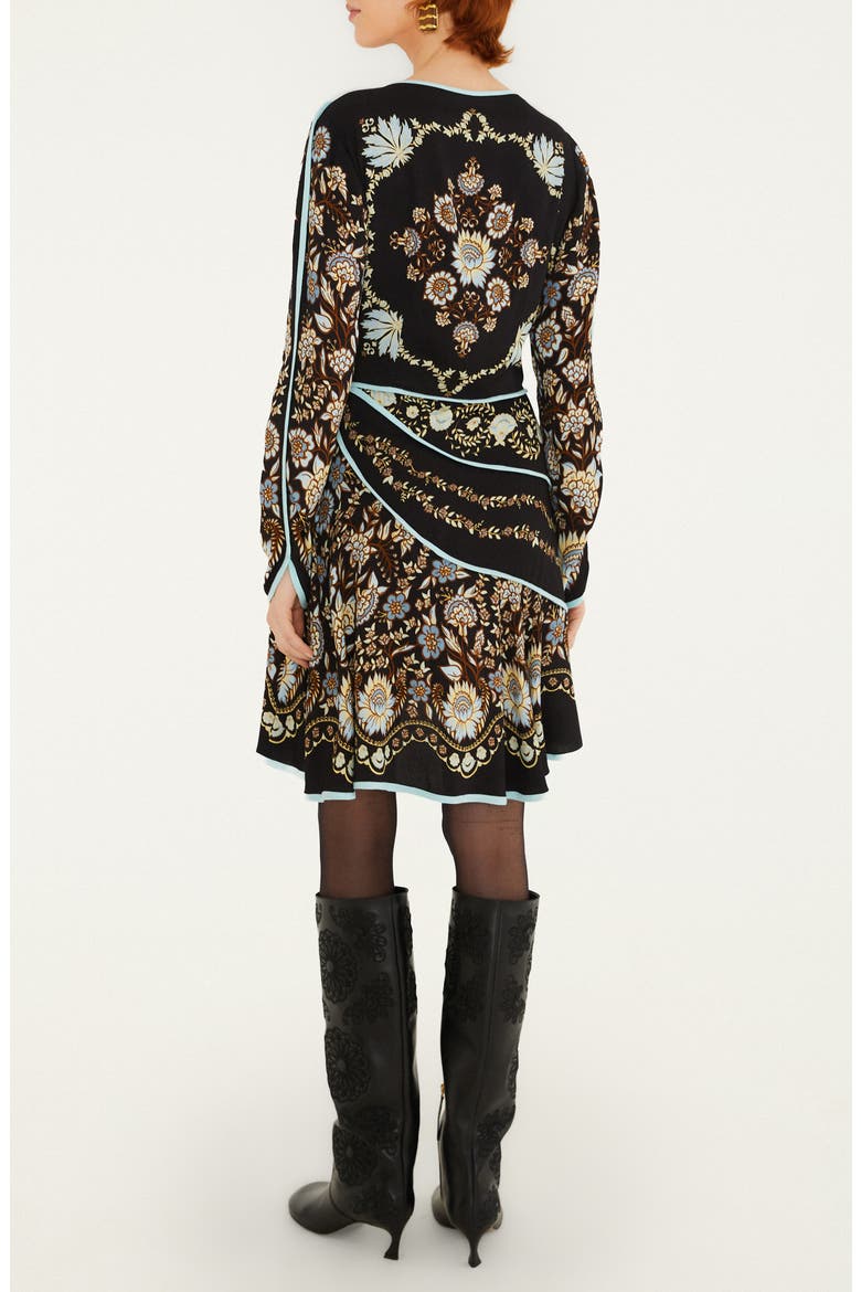Daniela Wrap Minidress, Alternate, color, DANIELA BLACK