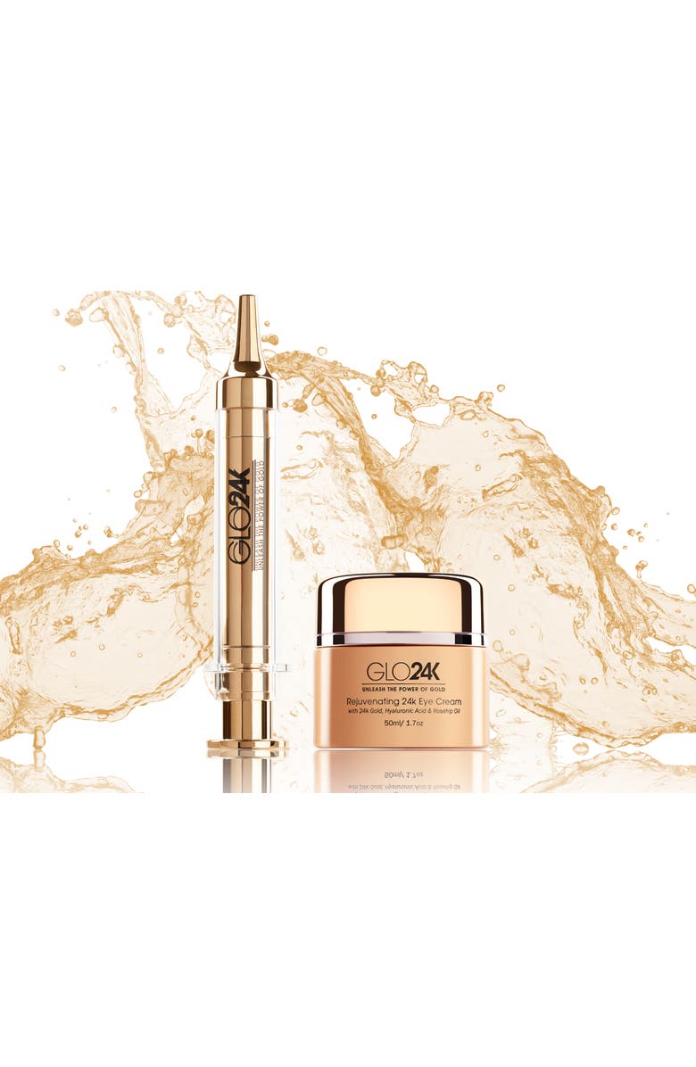 GLO24K UNLEASH THE POWER OF GOLD Eye Care Set with our 24k Instant Facelift Cream & Eye Cream, Alternate, color, Na