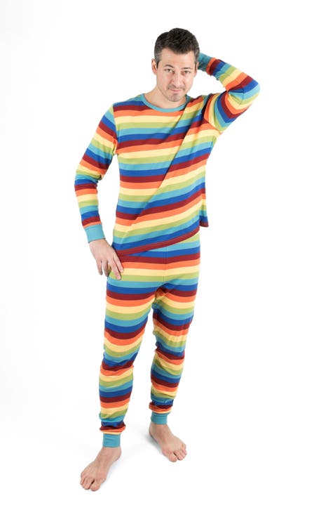 Men's Cotton Striped Matching Family Holiday Pajamas