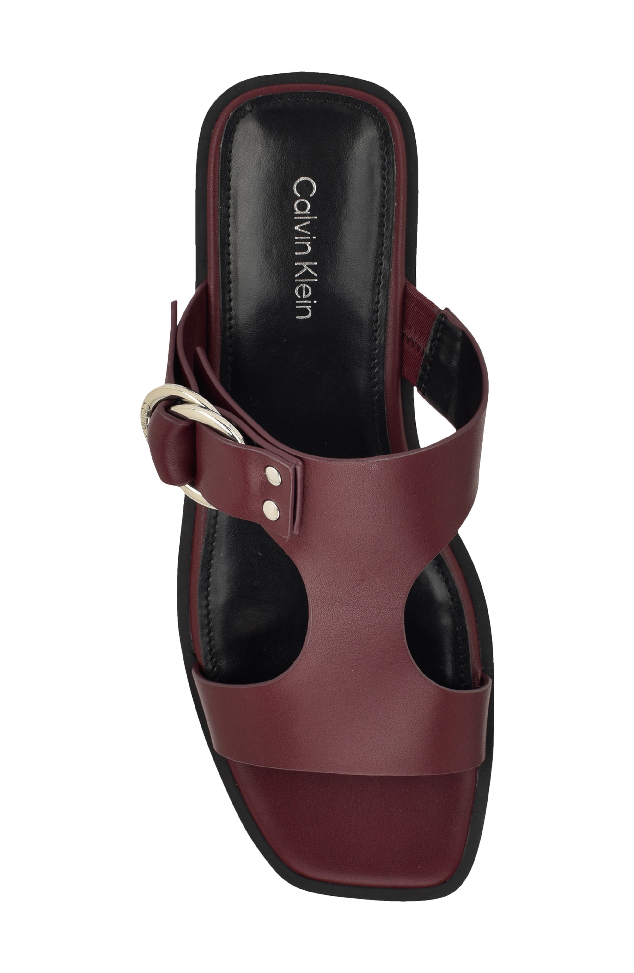 Meritt Slide Sandal, Alternate, color, DARK RED 600