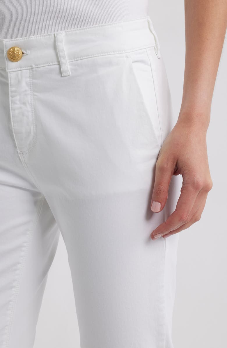 KOBI HALPERIN Cathy Slim Fit Fray Hem Jeans, Alternate, color, White