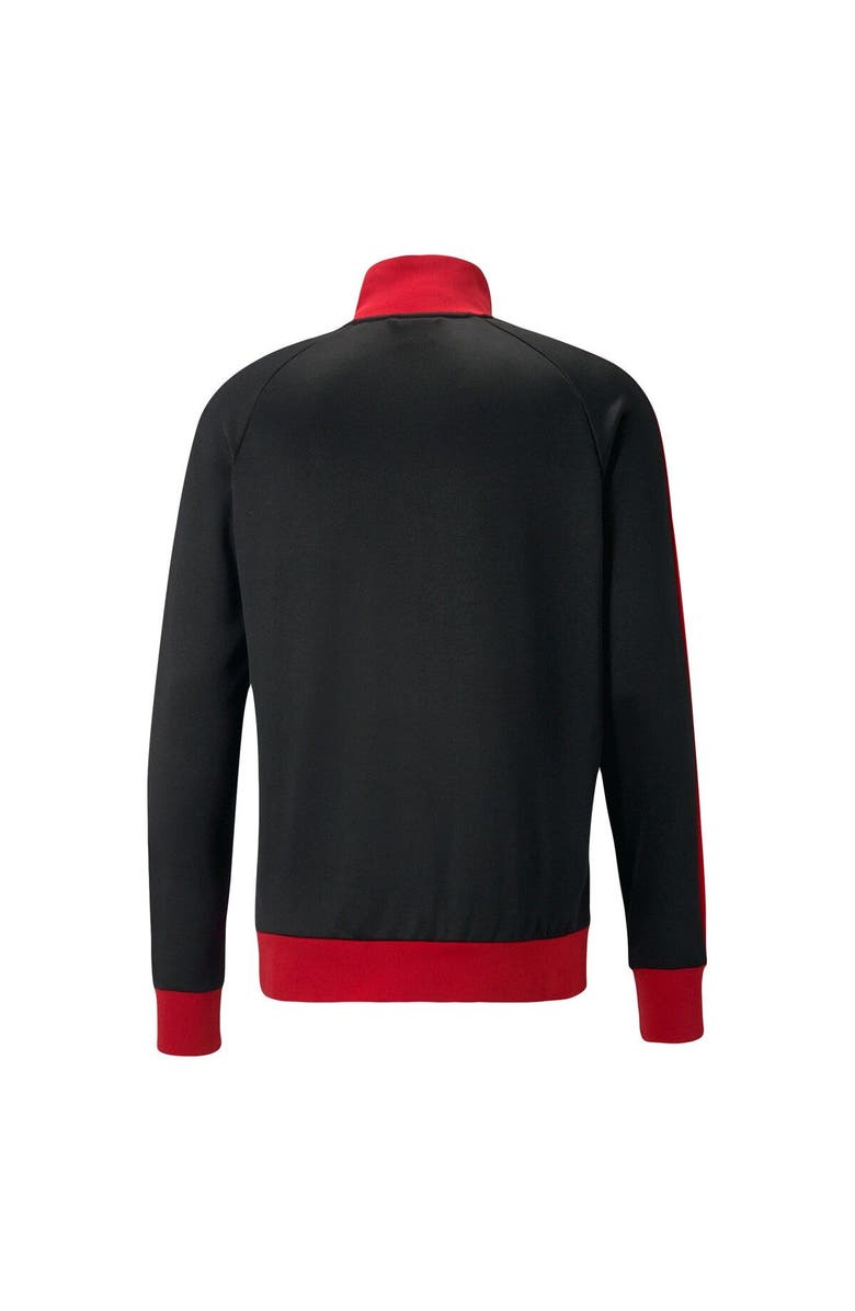 PUMA Men's Puma Black AC Milan ftblHeritage T7 Raglan Full-Zip Track Jacket, Alternate, color, 