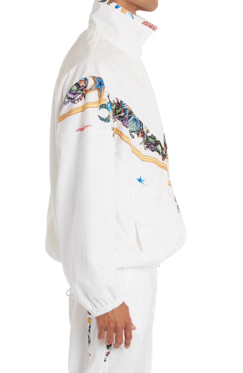 Versace Trésor de la Mer Print Track Jacket, Alternate, color, 