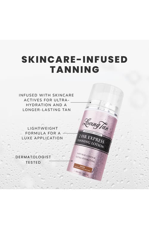 Loving Tan 2 Hour Express Tanning Lotion Dark 100ml In Dark