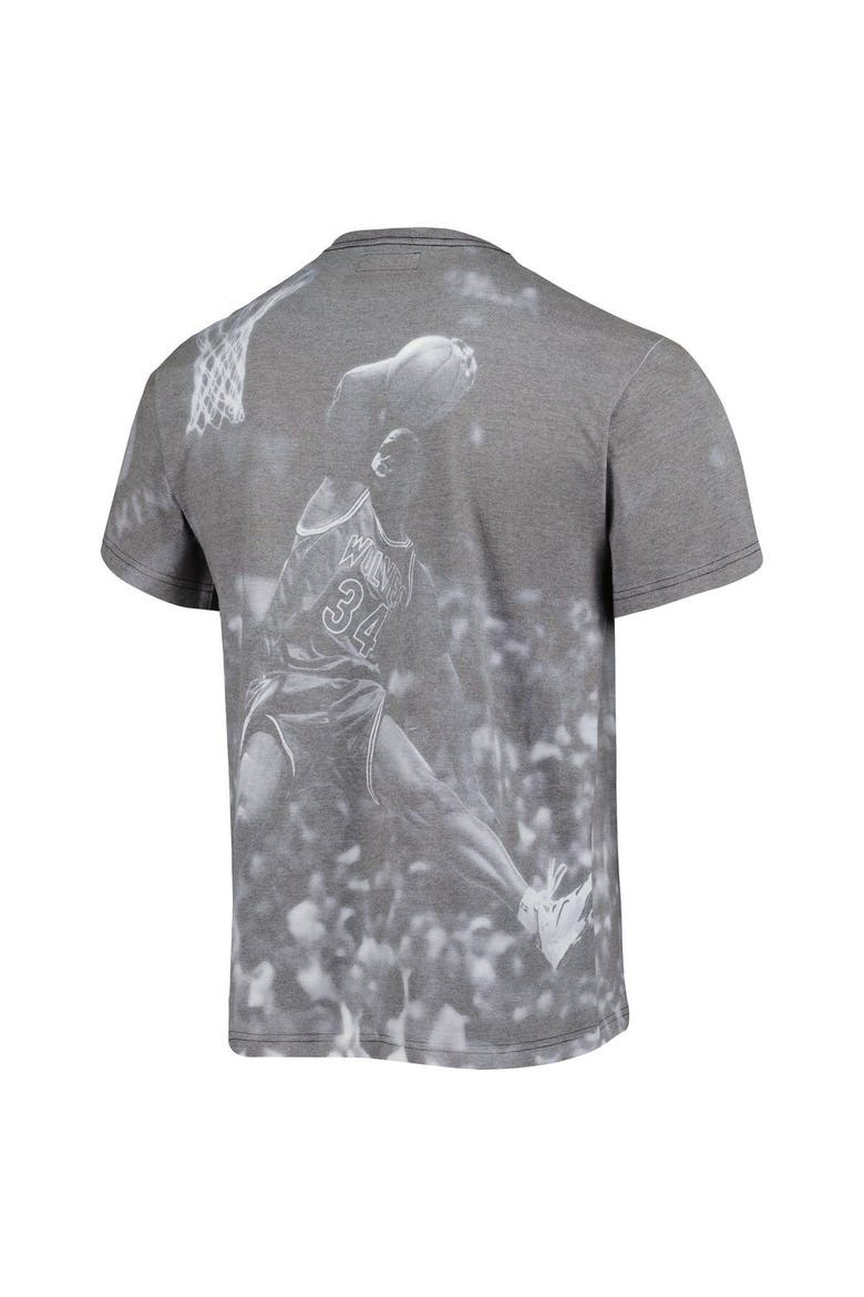 Men's Mitchell & Ness Isaiah Rider Heather Gray Minnesota Timberwolves Above The Rim T-Shirt, Alternate, color, Heather Gray