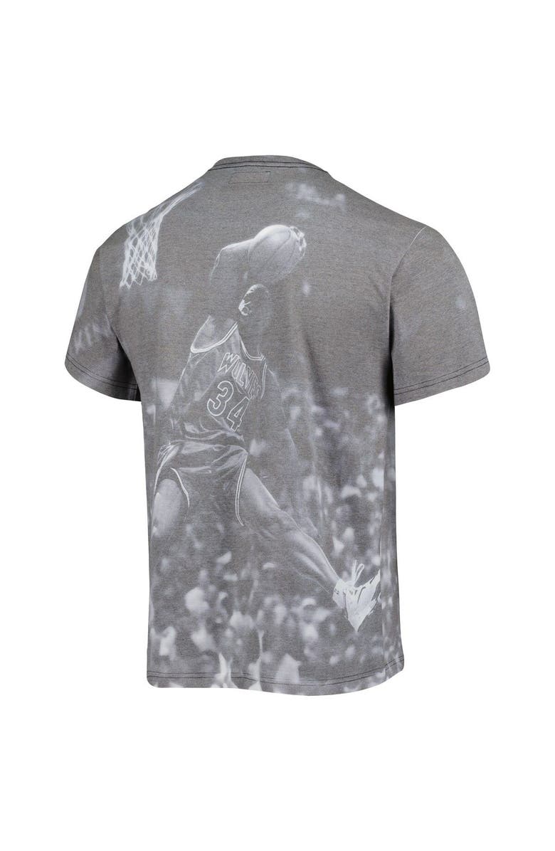 Mitchell & Ness Men's Mitchell & Ness Isaiah Rider Heather Gray Minnesota Timberwolves Above The Rim T-Shirt, Alternate, color, Heather Gray