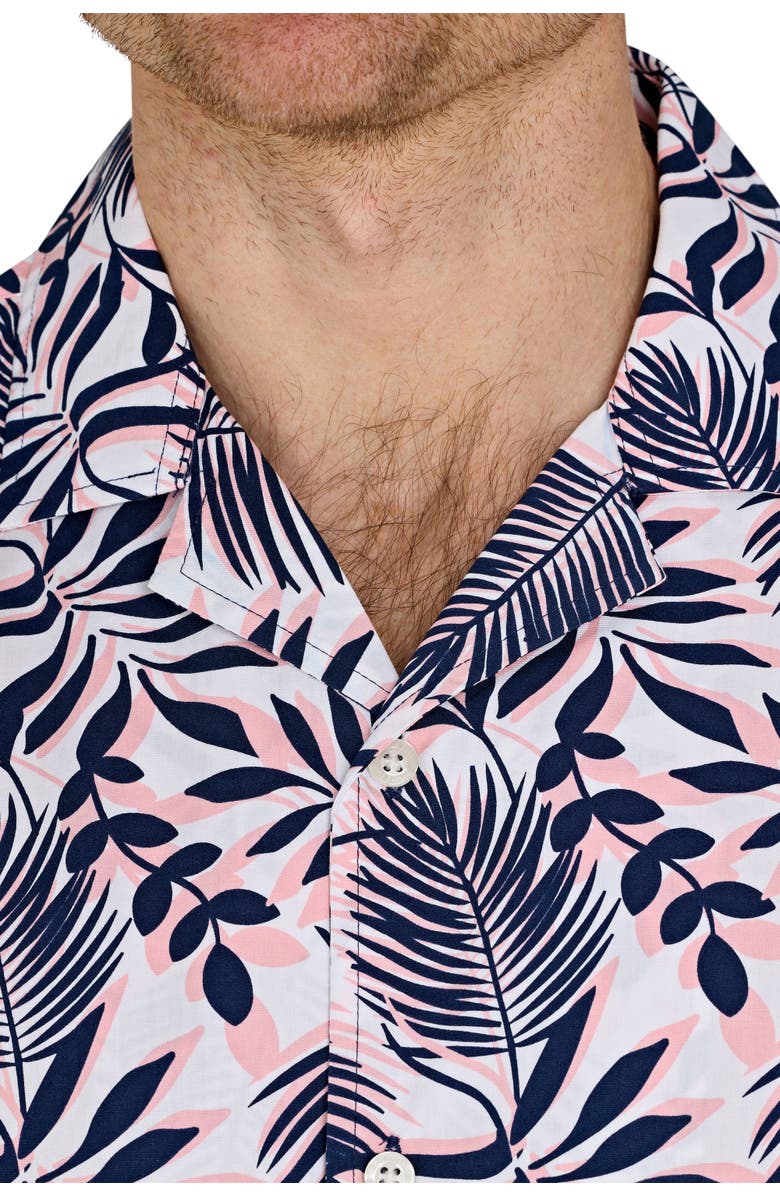 Raging Bull Short Sleeve Large Fern Shirt, Alternate, color, Navy