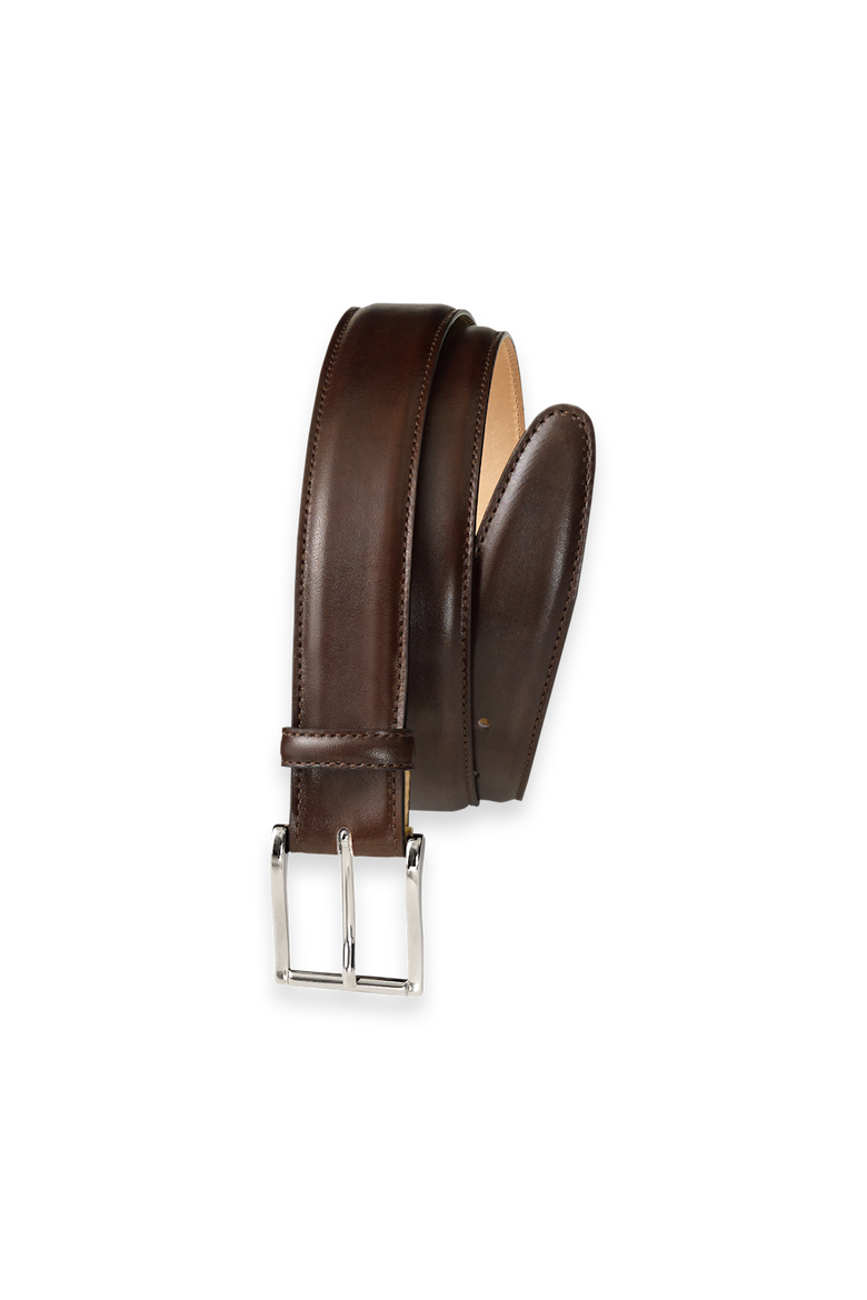 Leather Belt With Changeable Buckle, Alternate, color, Chestnut