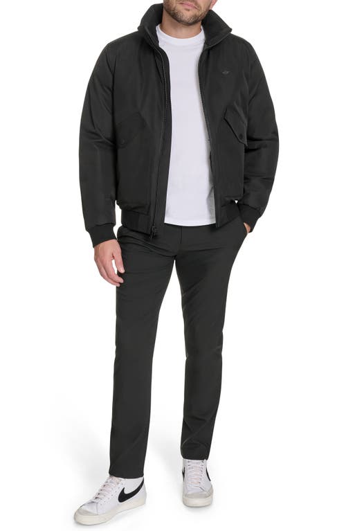 Dockers Mens Water Resistant Midweight Bomber Jacket In Black