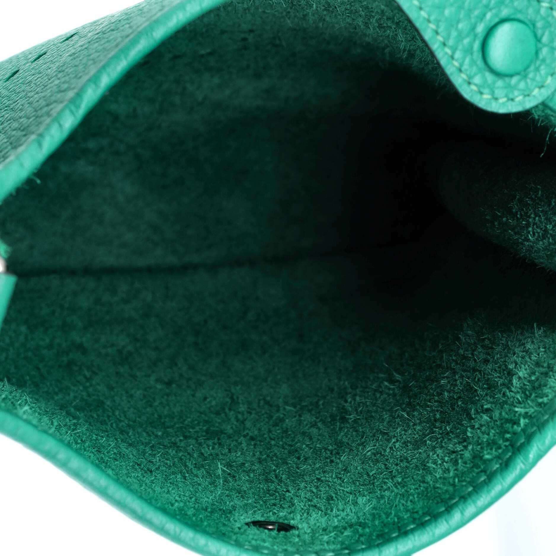 Pre-Owned Hermes Evelyne Bag Gen III Clemence TPM, Alternate, color, Vert Verone