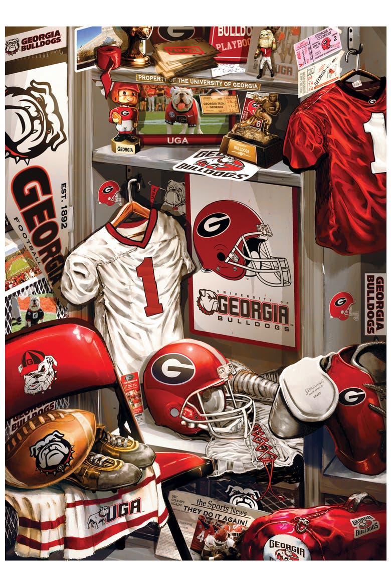 Georgia Bulldogs Locker Room 500 Puzzle, Alternate, color, Multicolor