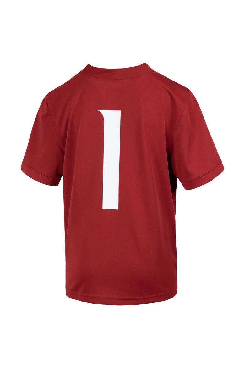 Youth Nike #1 Crimson Washington State Cougars Untouchable Football Jersey, Alternate, color, Crimson
