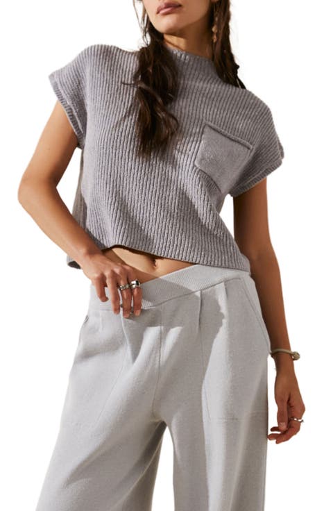 Free-est Freya Short Sleeve Sweater & Pants Set