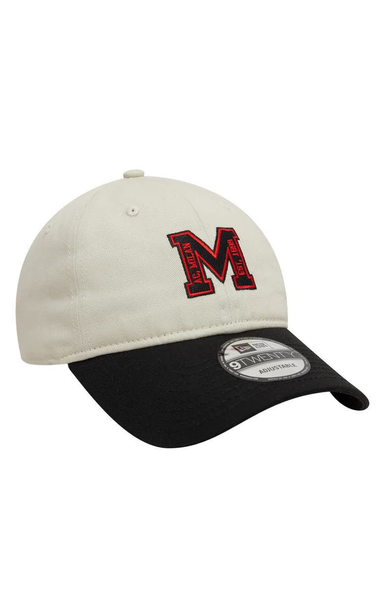 New Era Men's New Era  Tan AC Milan Letter Logo 9TWENTY Adjustable Hat, Alternate, color, Tan