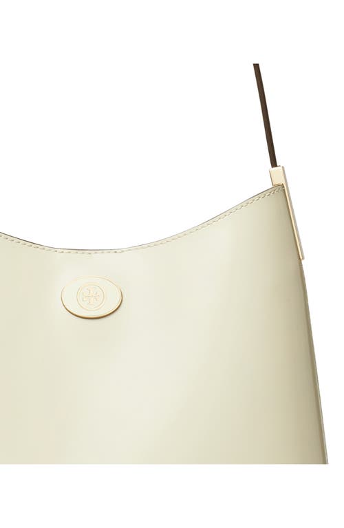 Tory Burch Robinson Spazzolato Leather Hobo Bag In Brown