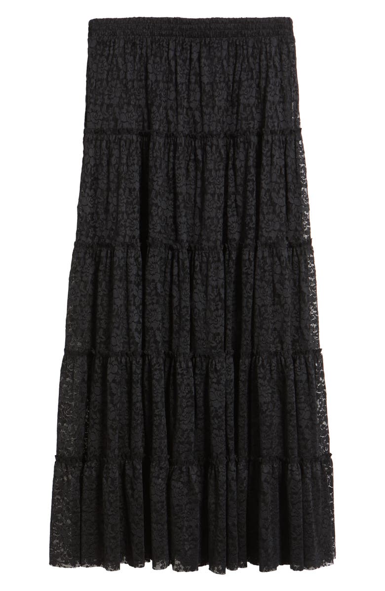 BP. Lace Maxi Skirt, Alternate, color, Black