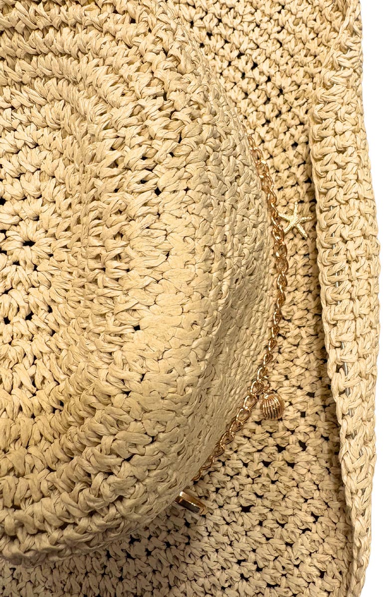 MARCUS ADLER Straw Cowboy Hat, Alternate, color, Light Tan