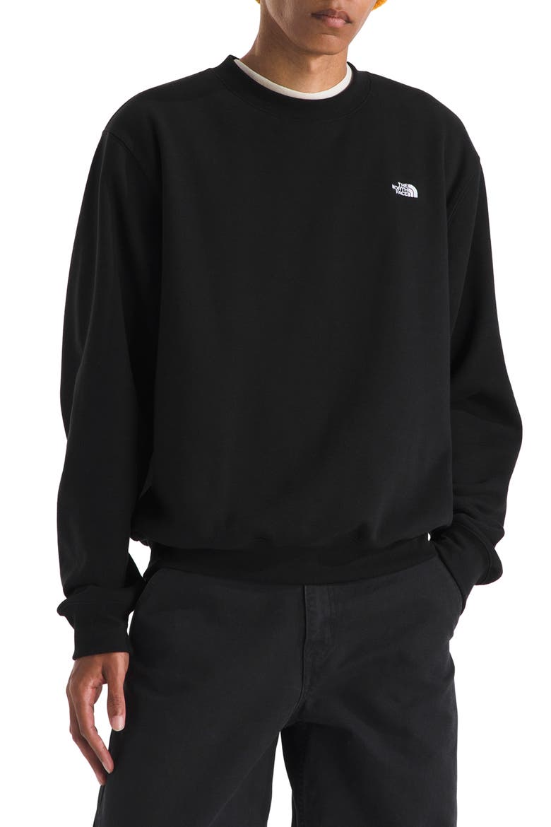 Essential Crewneck Sweatshirt, Main, color, TNF BLACK