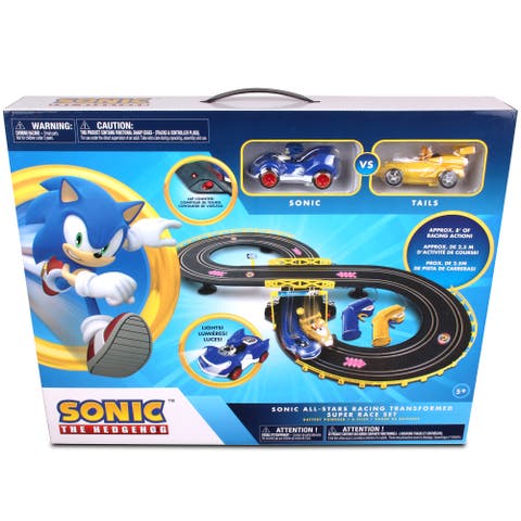 Sonic The Hedgehog All Stars Racing Transformed RC Slot Car Set Race Set