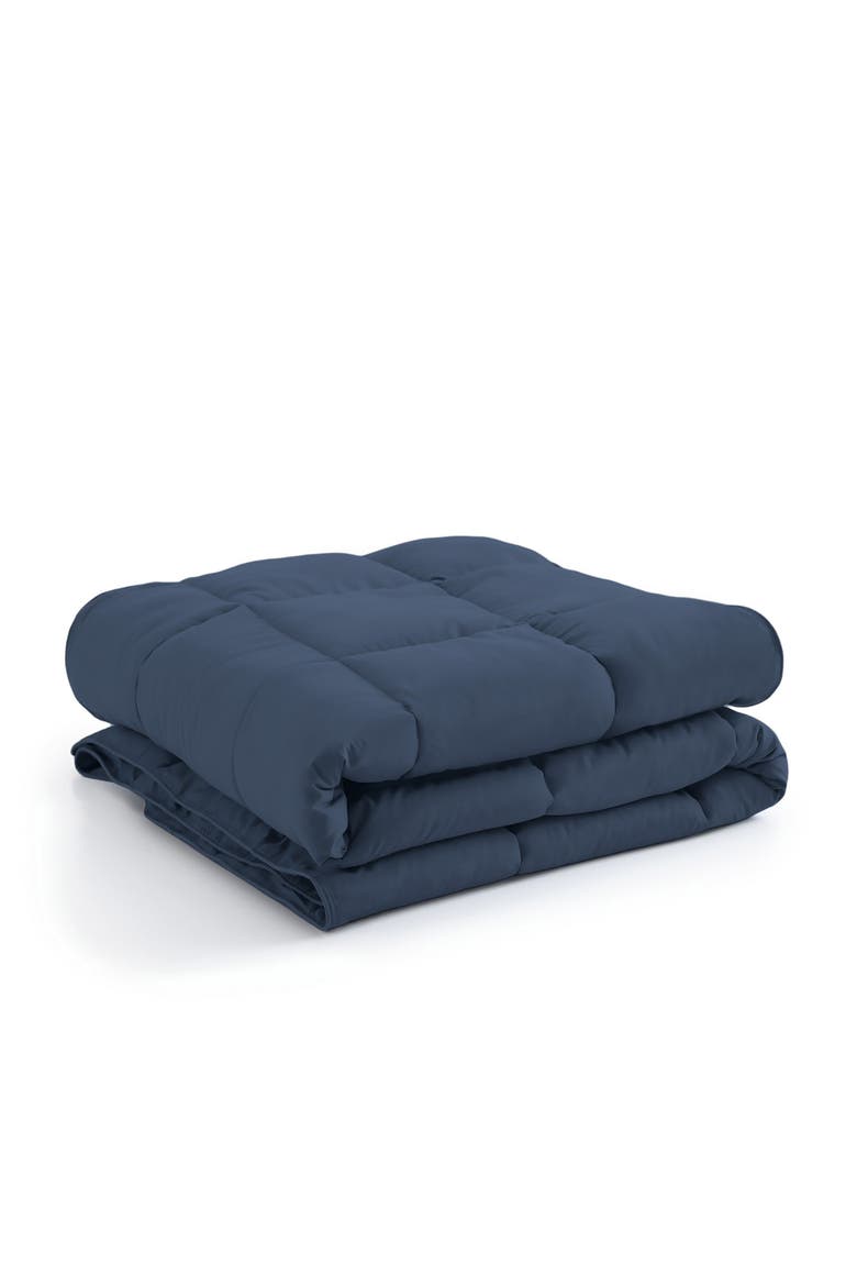 Vilano Down Alternative Comforter, Alternate, color, DARK BLUE