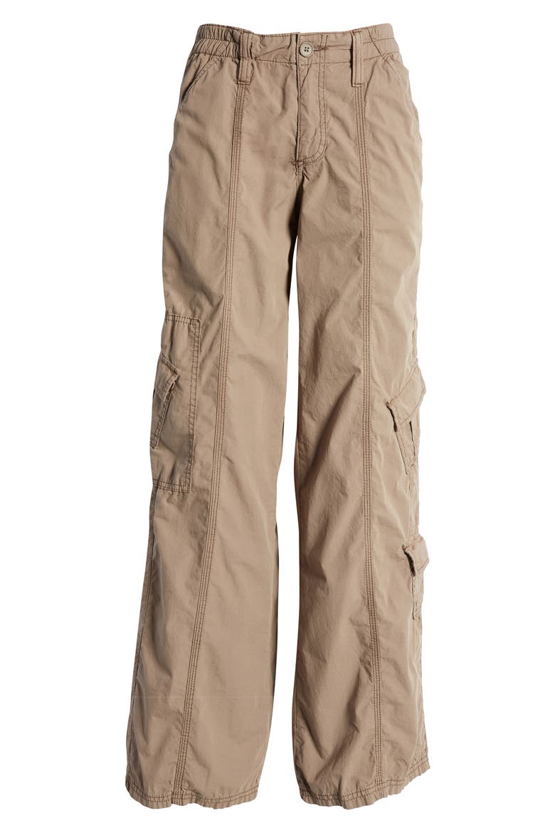 Y2K Low Rise Cargo Pants, Alternate, color, KHAKI