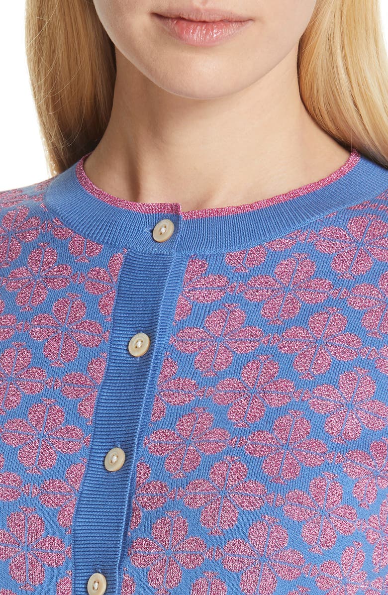 Kate Spade New York spade floral cardigan, Alternate, color, 