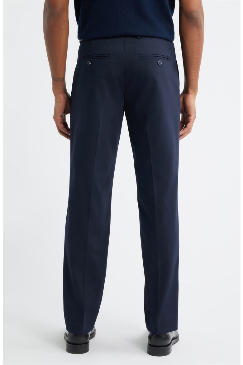 Slim Fit Solid Flat Front Stretch Suit Pants, Alternate, color, NAVY SEABORNE