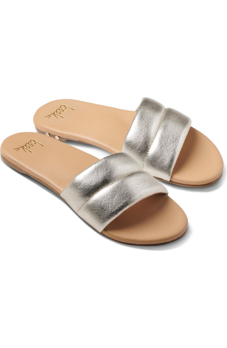 Beek Sugarbird Slide Sandal, Main, color, Platinum/Beach