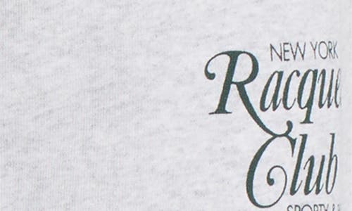 Sporty And Rich Sporty & Rich New York Racquet Club Fleece Joggers In Gray