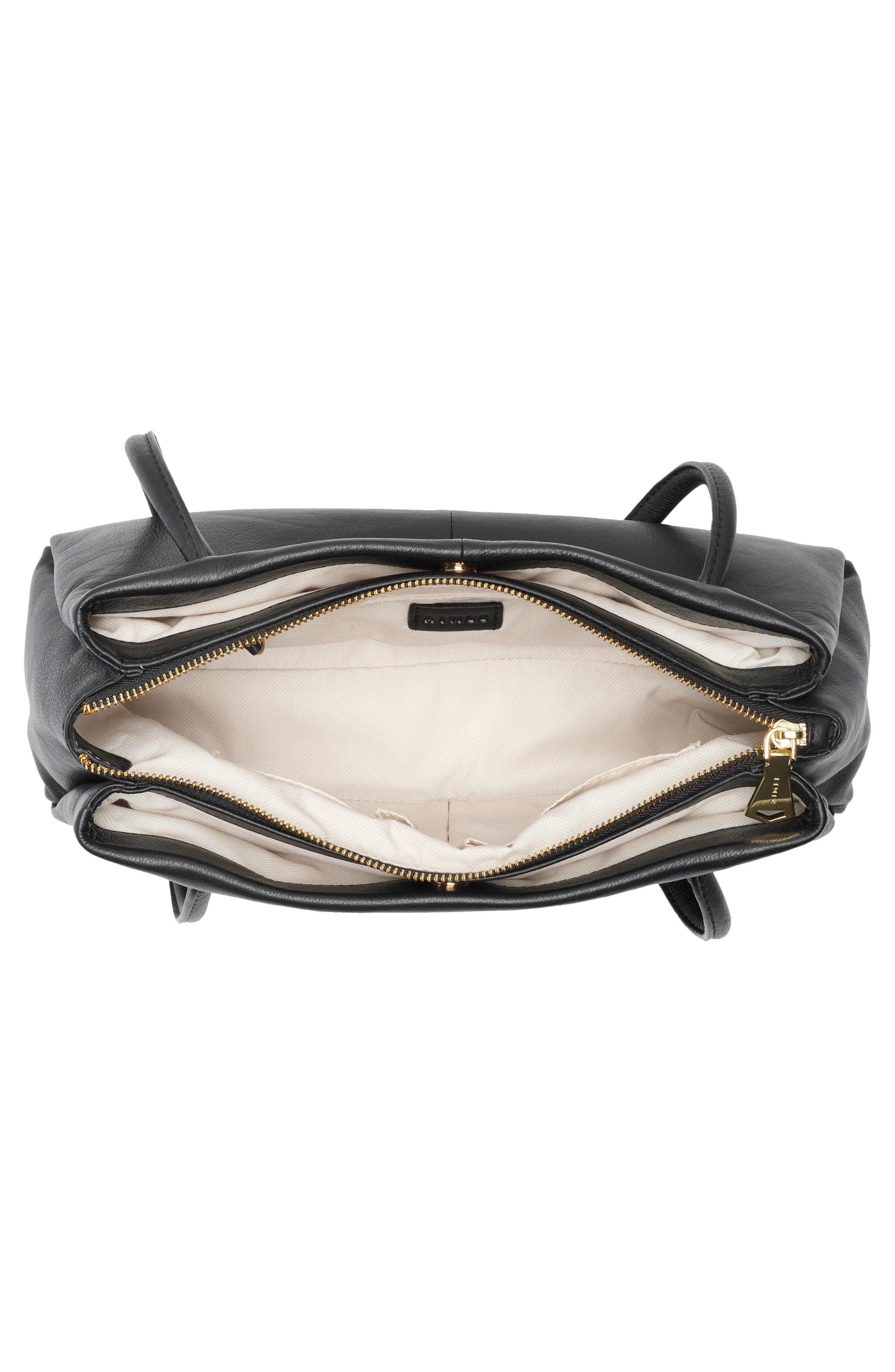 AIMEE Porto Triple Compartment East/West Shoulder Bag, Alternate, color, Black