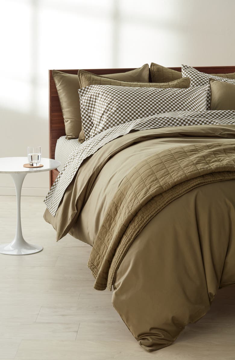 Nordstrom Checkerboard Cotton Percale Sheet Set, Alternate, color, 