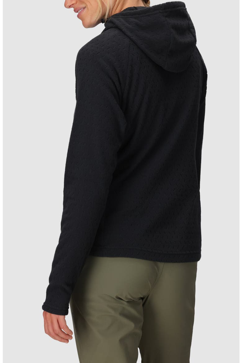 Trail Mix XT Fleece Half Zip Hoodie, Alternate, color, BLACK