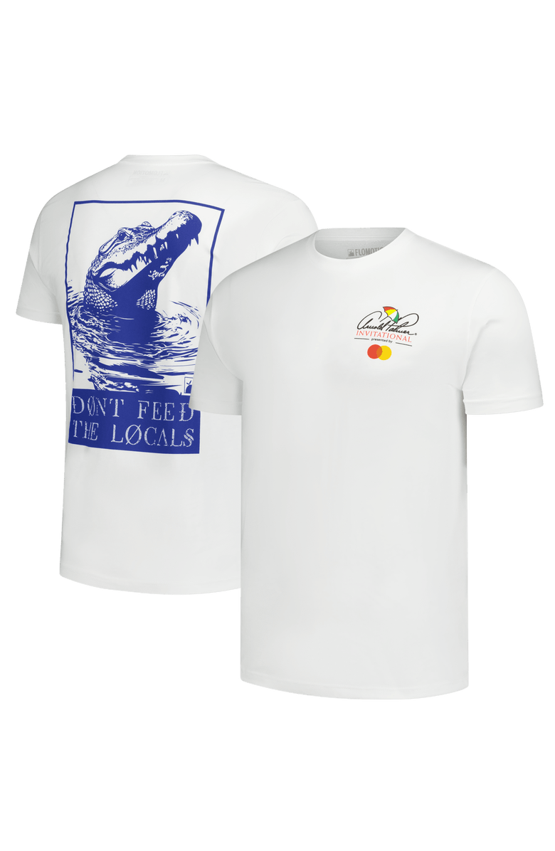 FLOMOTION Unisex Flomotion White Arnold Palmer Invitational Don't Feed the Locals T-Shirt, Main, color, White