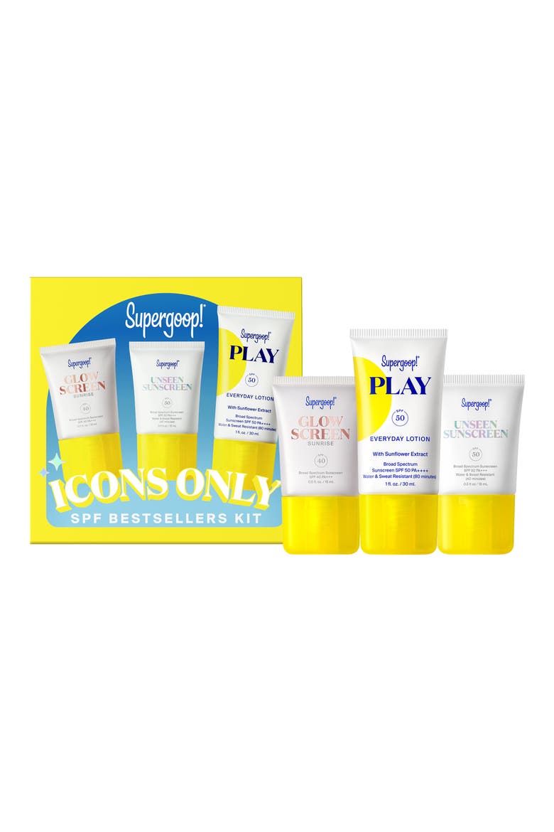 Icons Only 3-Piece Sunscreen Set $48 Value, Main, color, NO COLOR