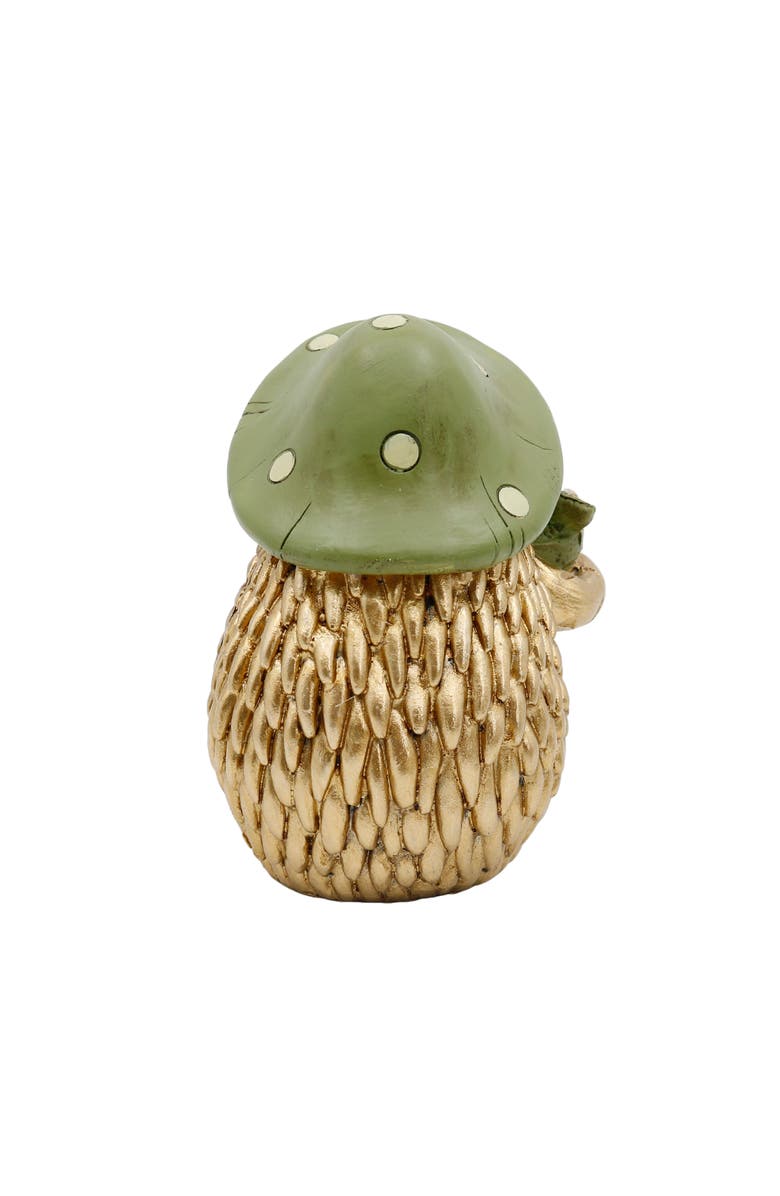 Transpac Resin Gold Hedgehog Figurine Garden Accents for Spring Home Decor, Alternate, color, Multicolored