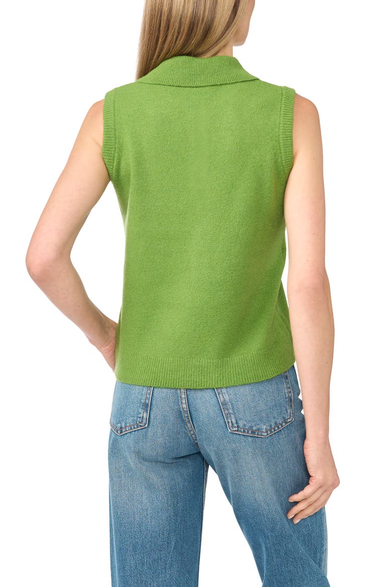 Polo Sweater Vest, Alternate, color, SALTED LIME COZY